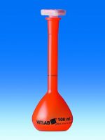 VITLAB opaque PMP Class A volumetric flask