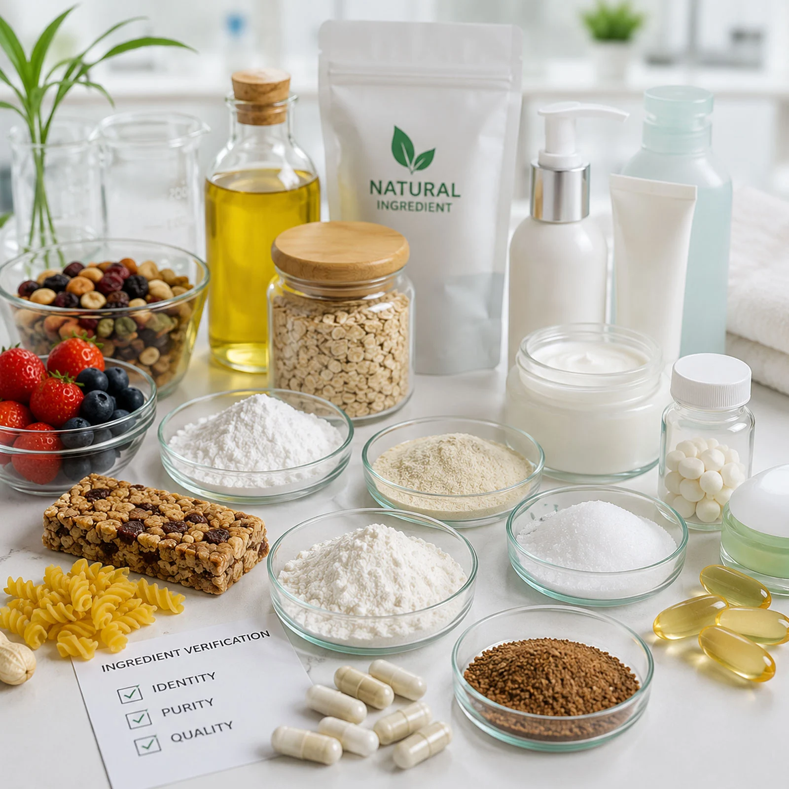 Personal care, food and ingredient verification