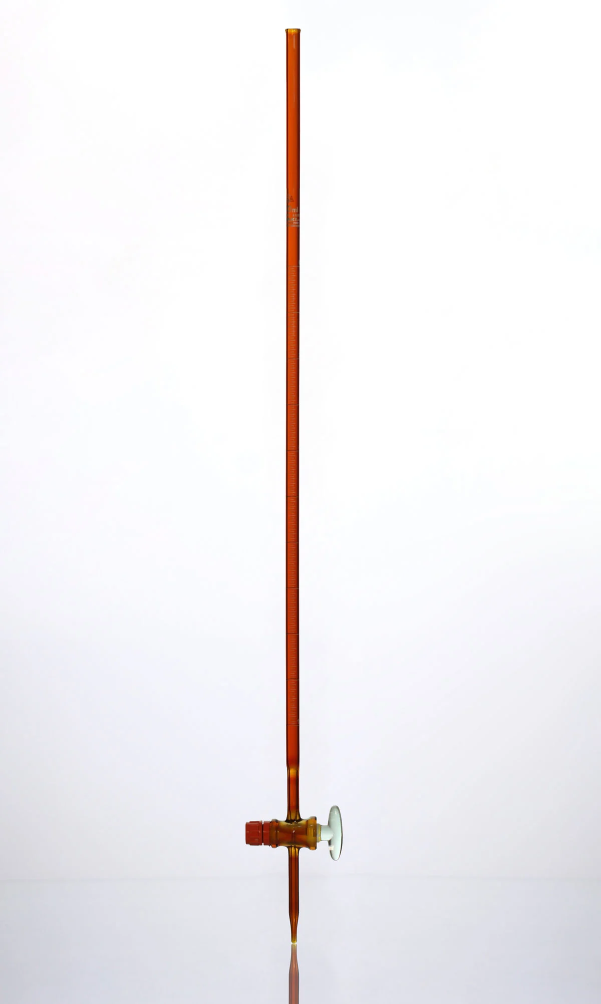 Burette with Glass Stopcock - Amber Coated