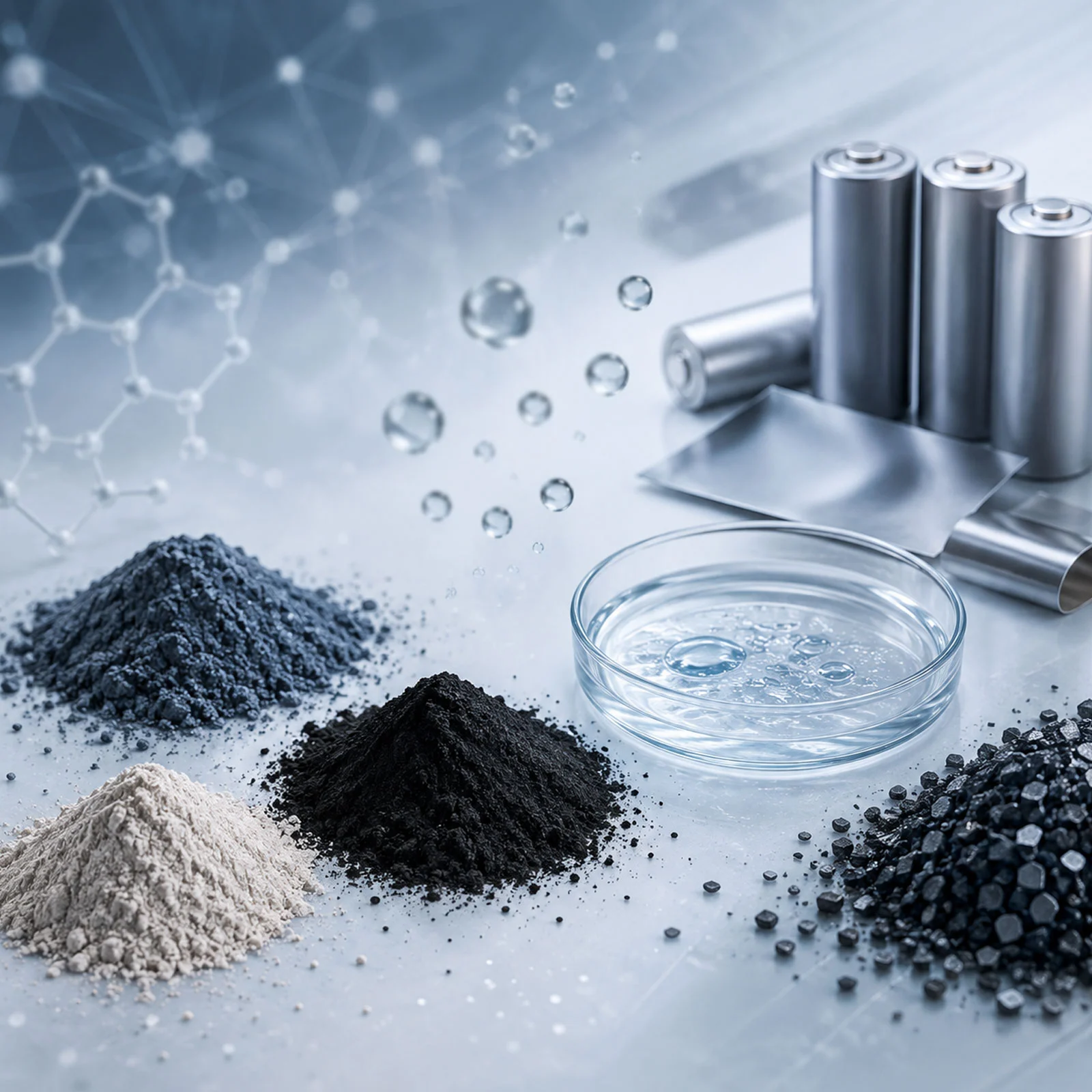 Battery materials and advanced materials