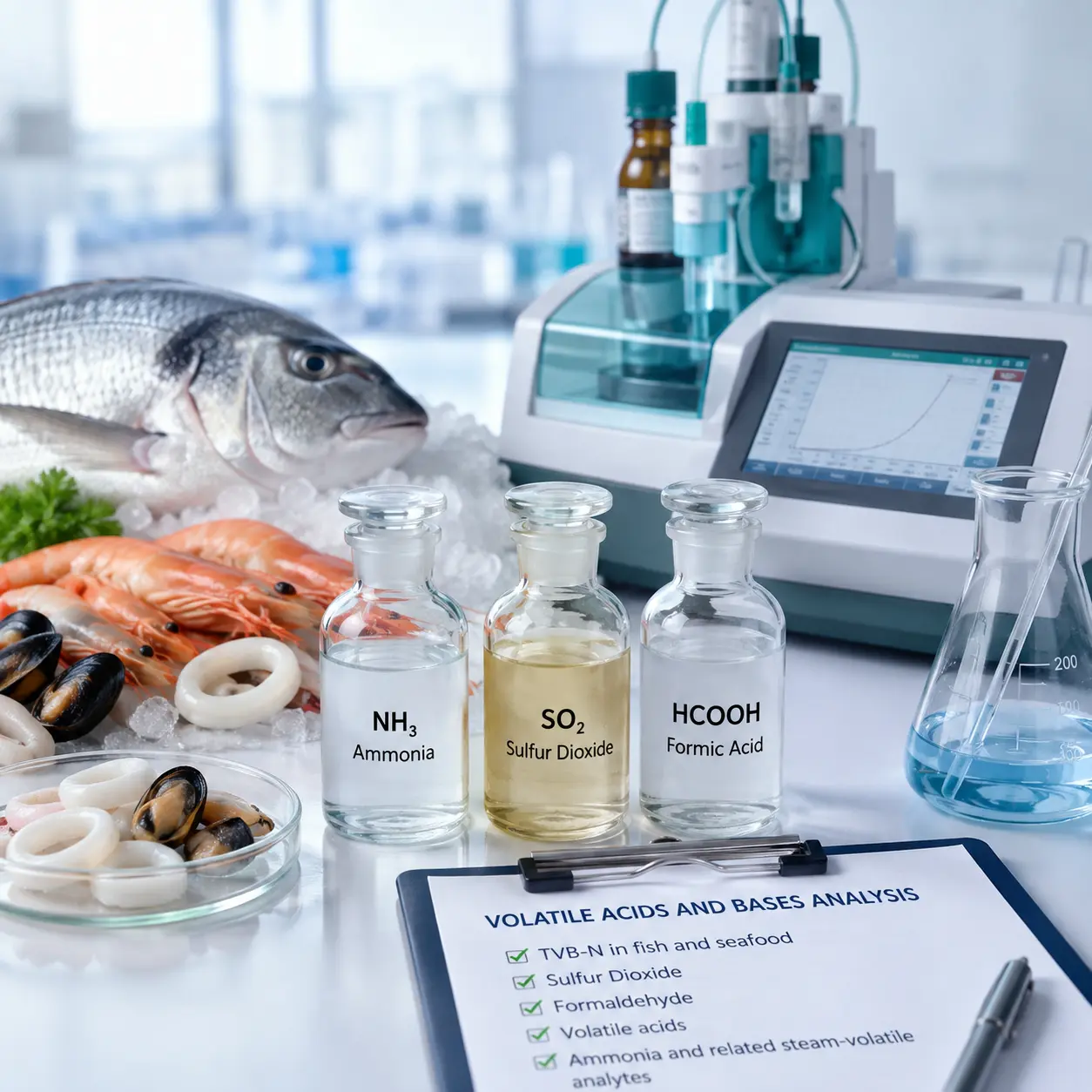 Volatile Acids and Bases application